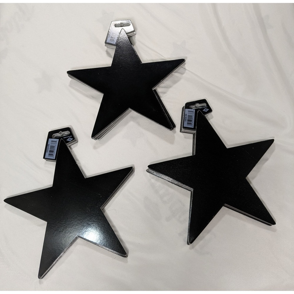 Black‎ Stars For Party Decor - About 72